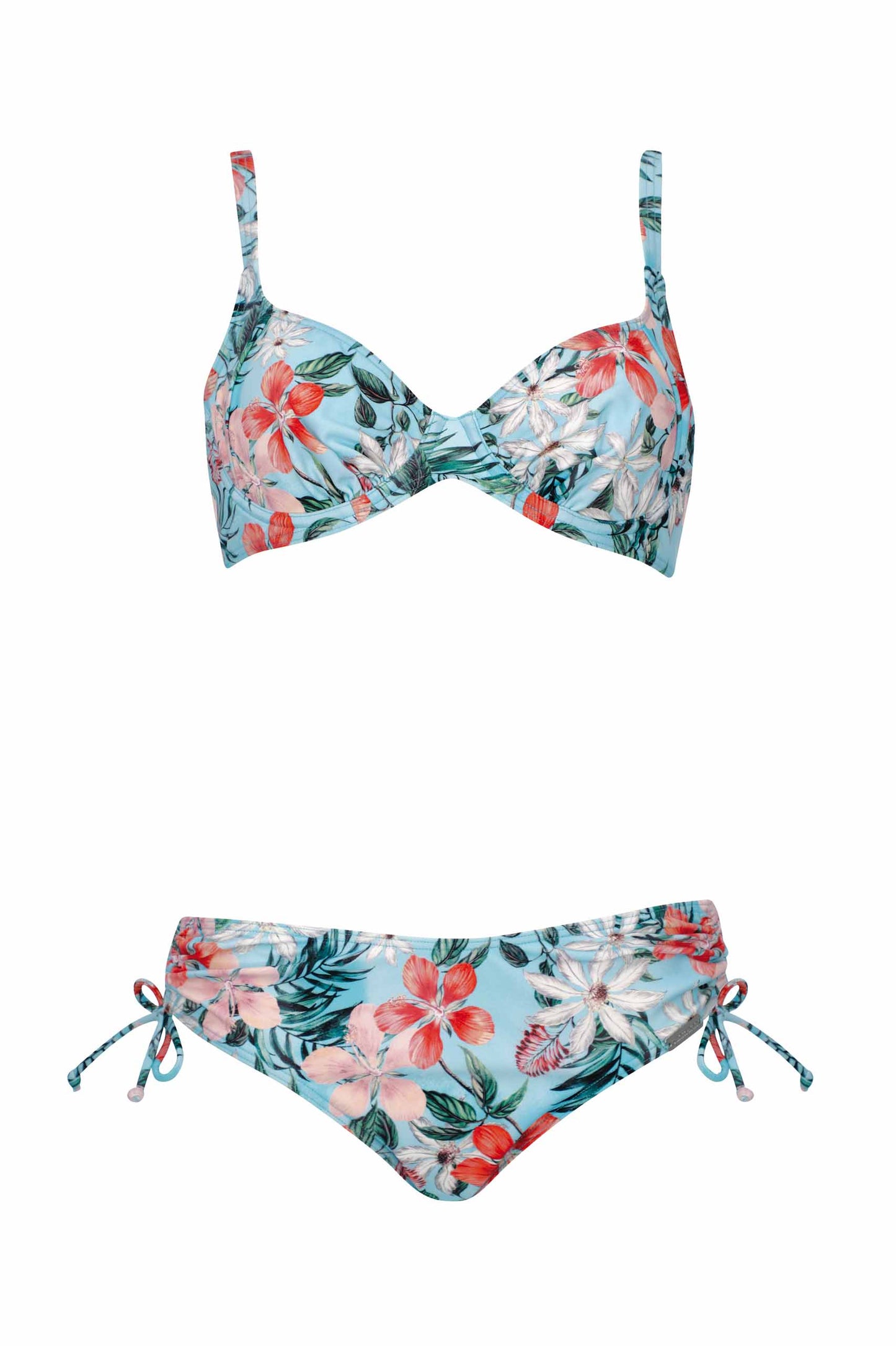 Sunmarin-Haut de bikini avec armatures turquoise