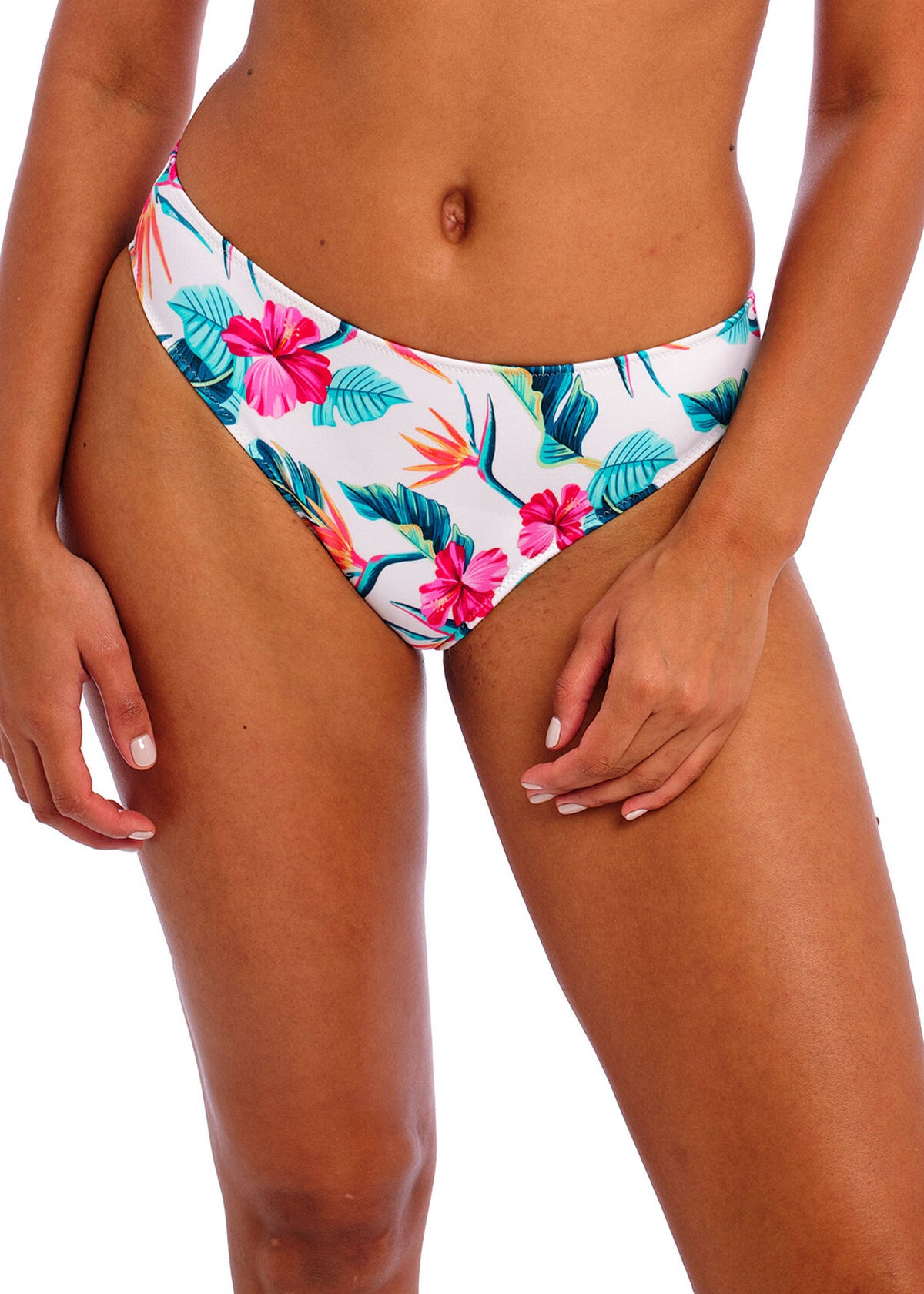 Freya Swim-Palm Paradise culotte bikini blanc