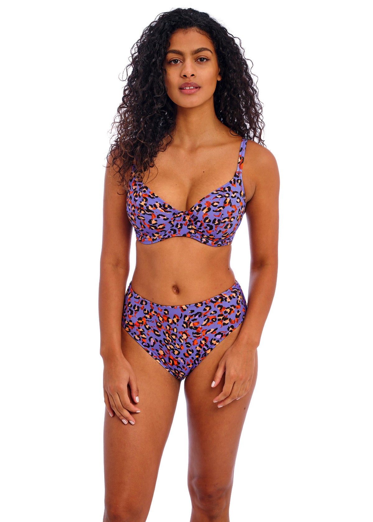 Freya Swim-Santiago Nights culotte de bikini taille haute leopard