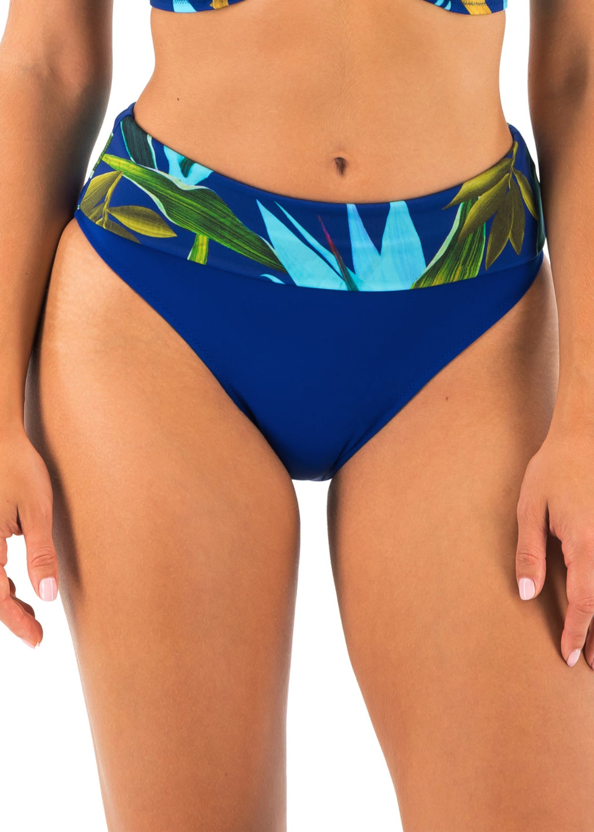 Fantasie Swim-Pichola slip bikini à revers bleu tropical