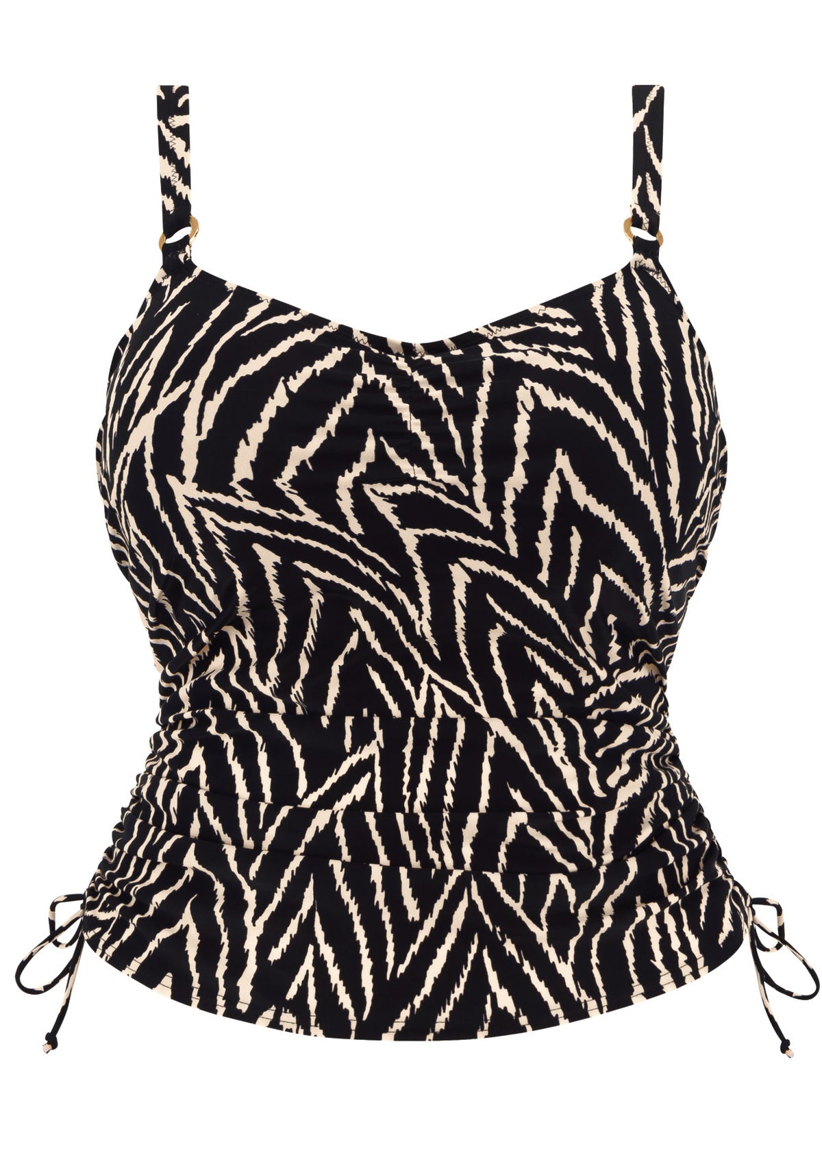 Fantasie Swim-Silhouette Island haut de tankini à armatures avec côtés ajustables monochrome