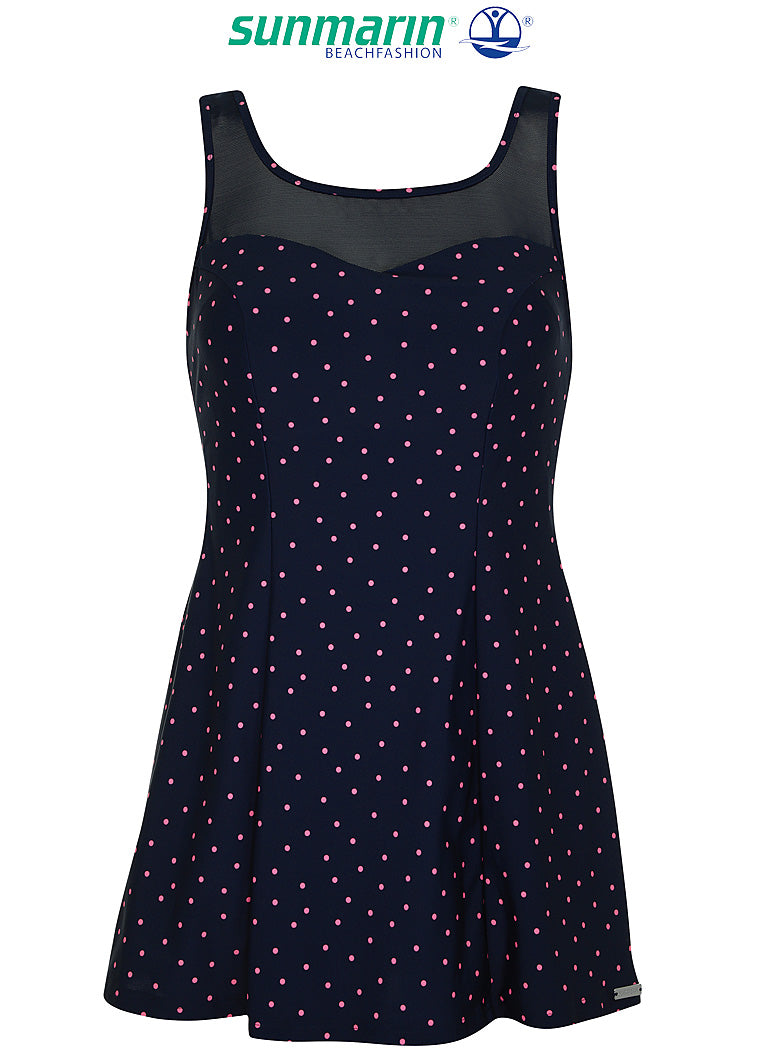 Sunmarin-robe de baignade bleu nuit/rose