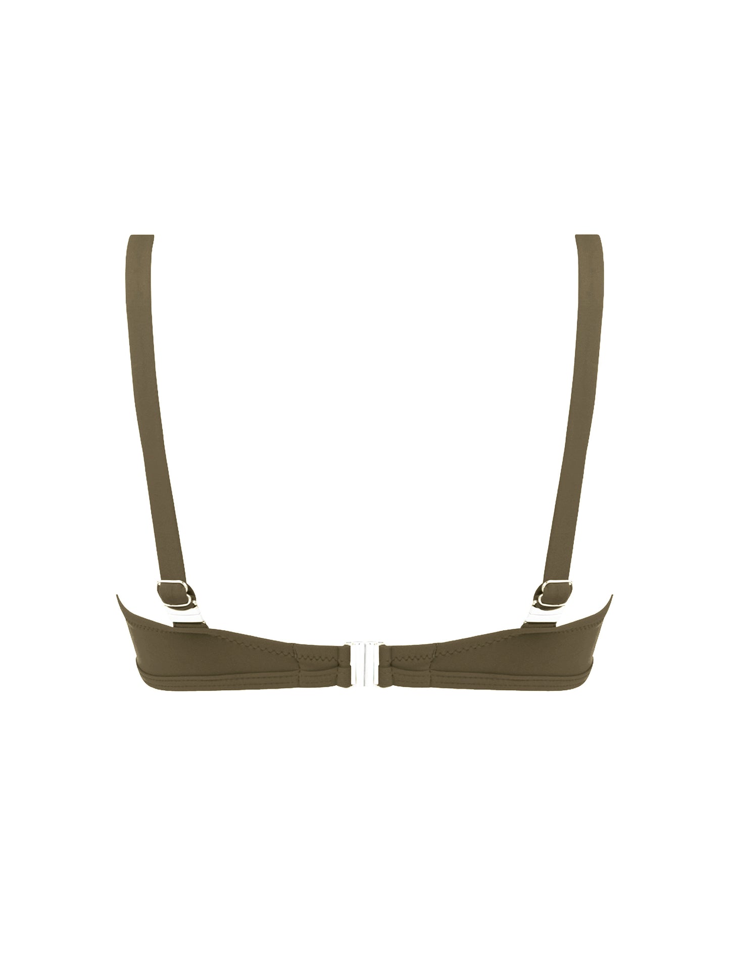 Antigel-La Chiquissima haut de bikini triangle avec armature kaki chic