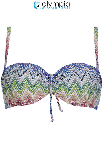 Olympia-Haut de bikini à coques avec armatures multi