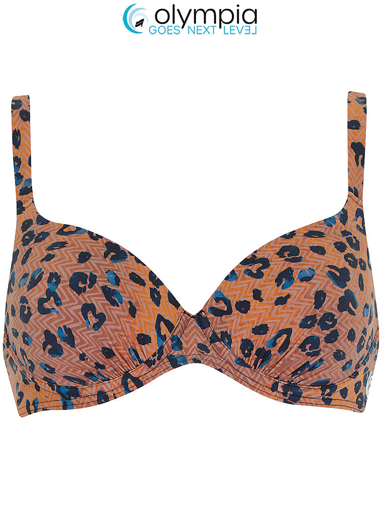 Olympia-haut de bikini à coques rembourré marron