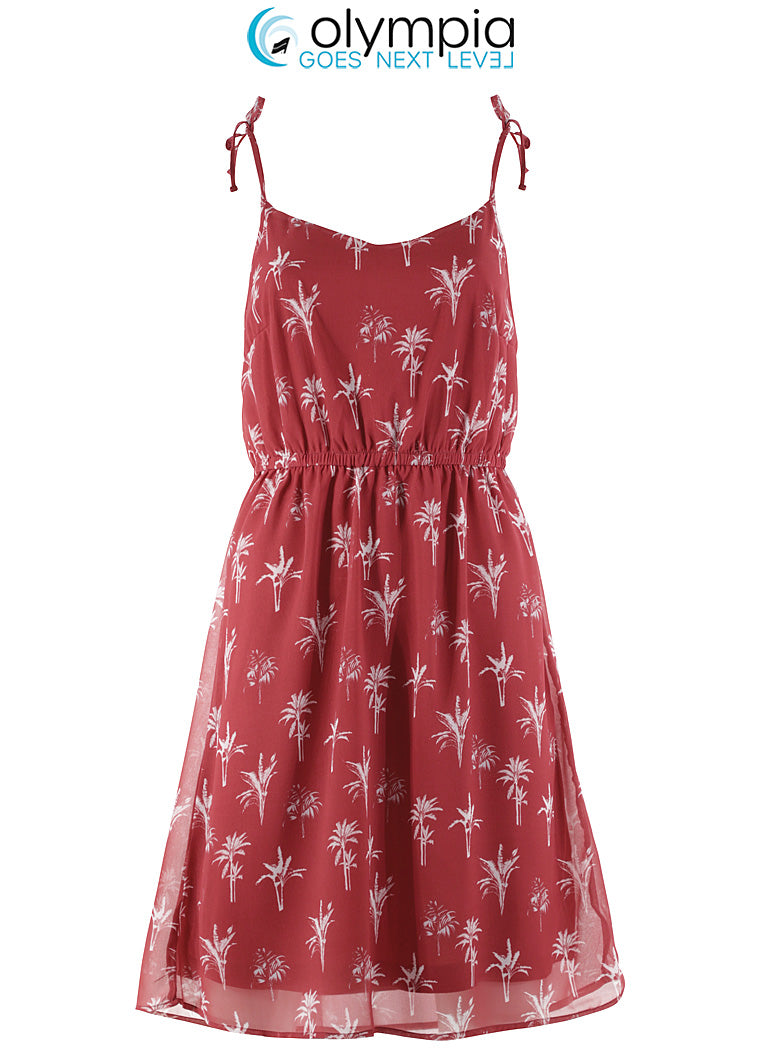 Olympia-Robe de plage rouge