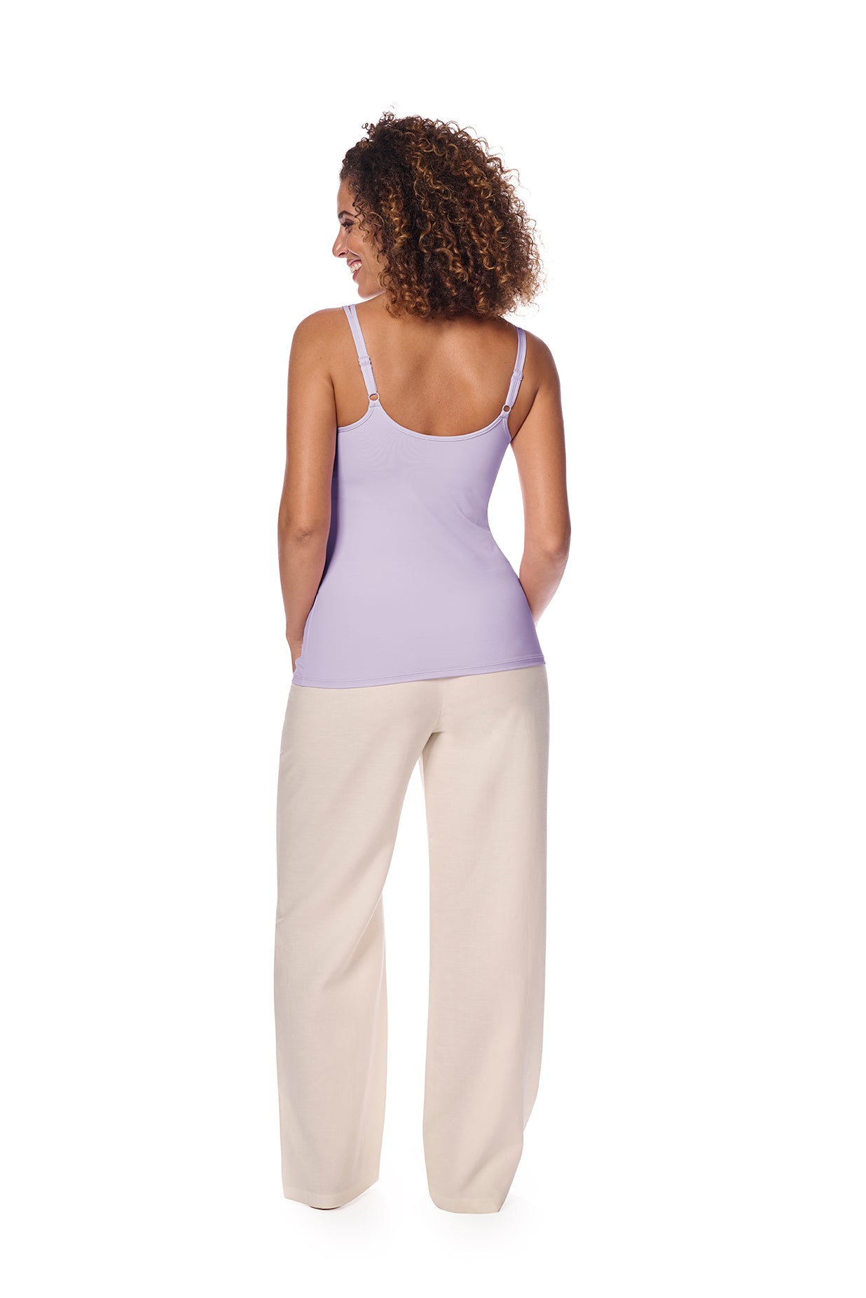 Amoena-Valletta Top camisole avec support intégré lavande