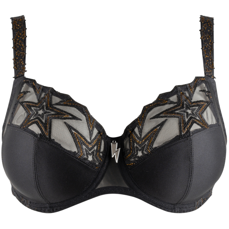Louisa Bracq-Superstar soutien-gorge emboitant avec armatures noir/or
