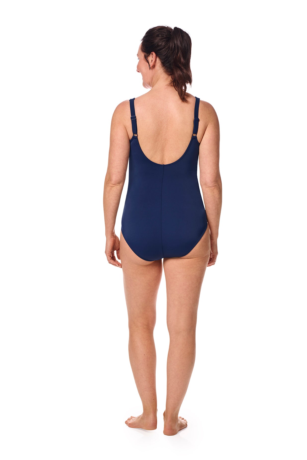 Amoena-Thassos maillot de bain une pièce plein corsage bleu marine/multi