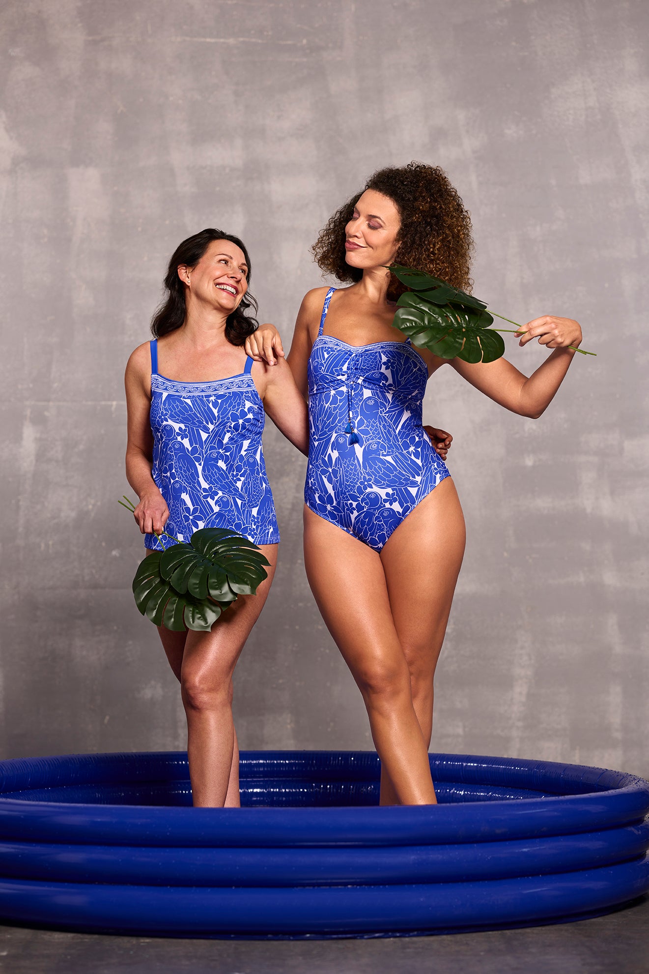 Amoena-Azores maillot de bain une pièce bandeau bleu royal/blanc