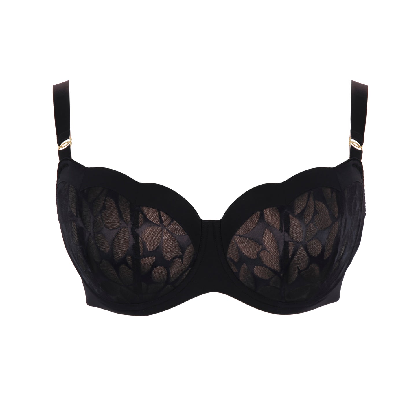 Sculptresse-Ashley soutien-gorge balconnet rembourré avec armatures noir