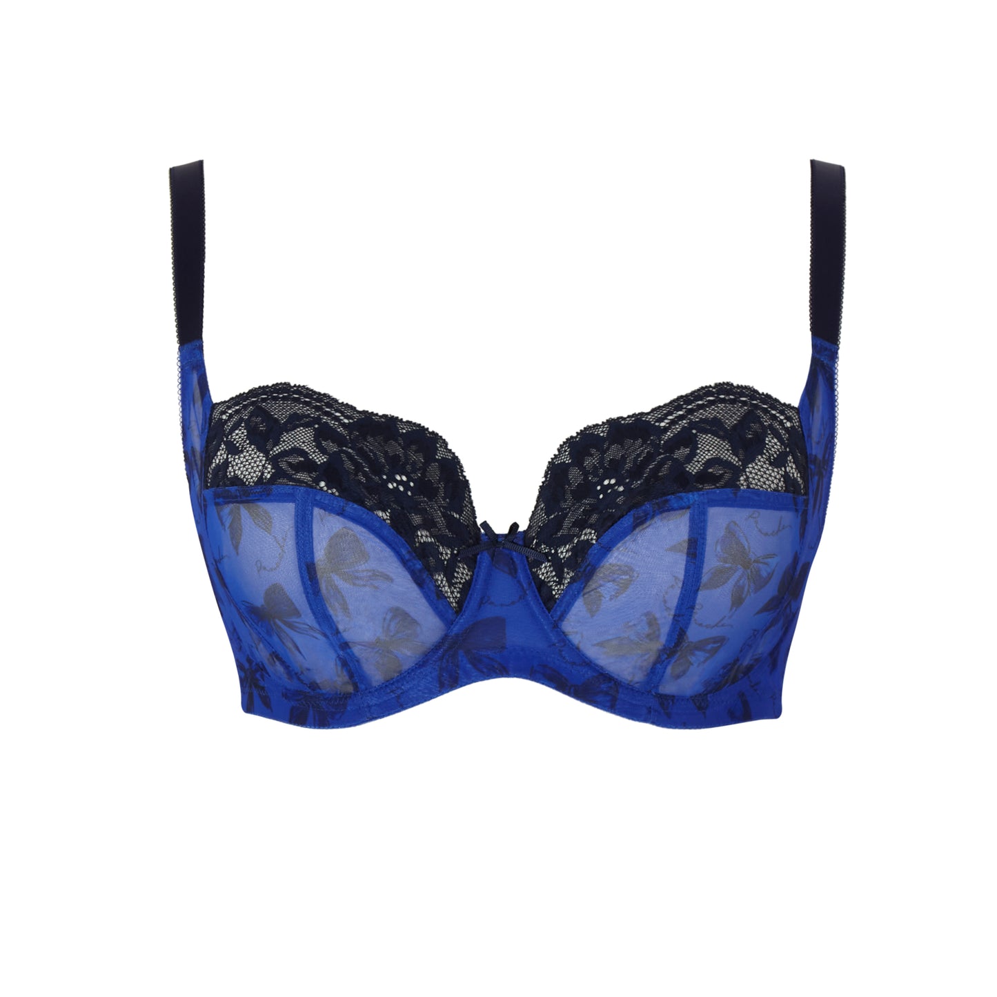 Panache-Nina soutien-gorge balconnet avec armatures blue bows
