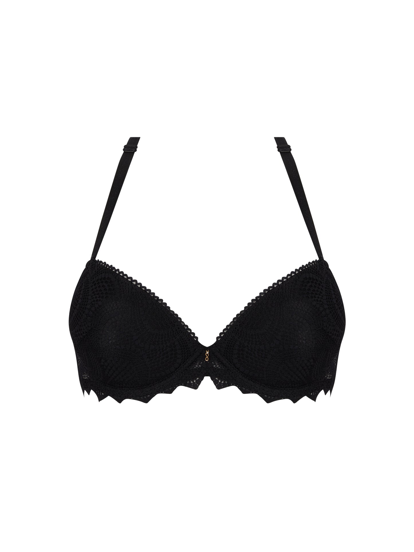 Antigel-Sexy bohème soutien-gorge à coques légères noir