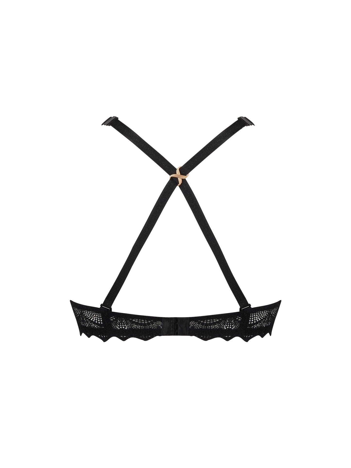 Antigel-Sexy bohème soutien-gorge à coques légères noir