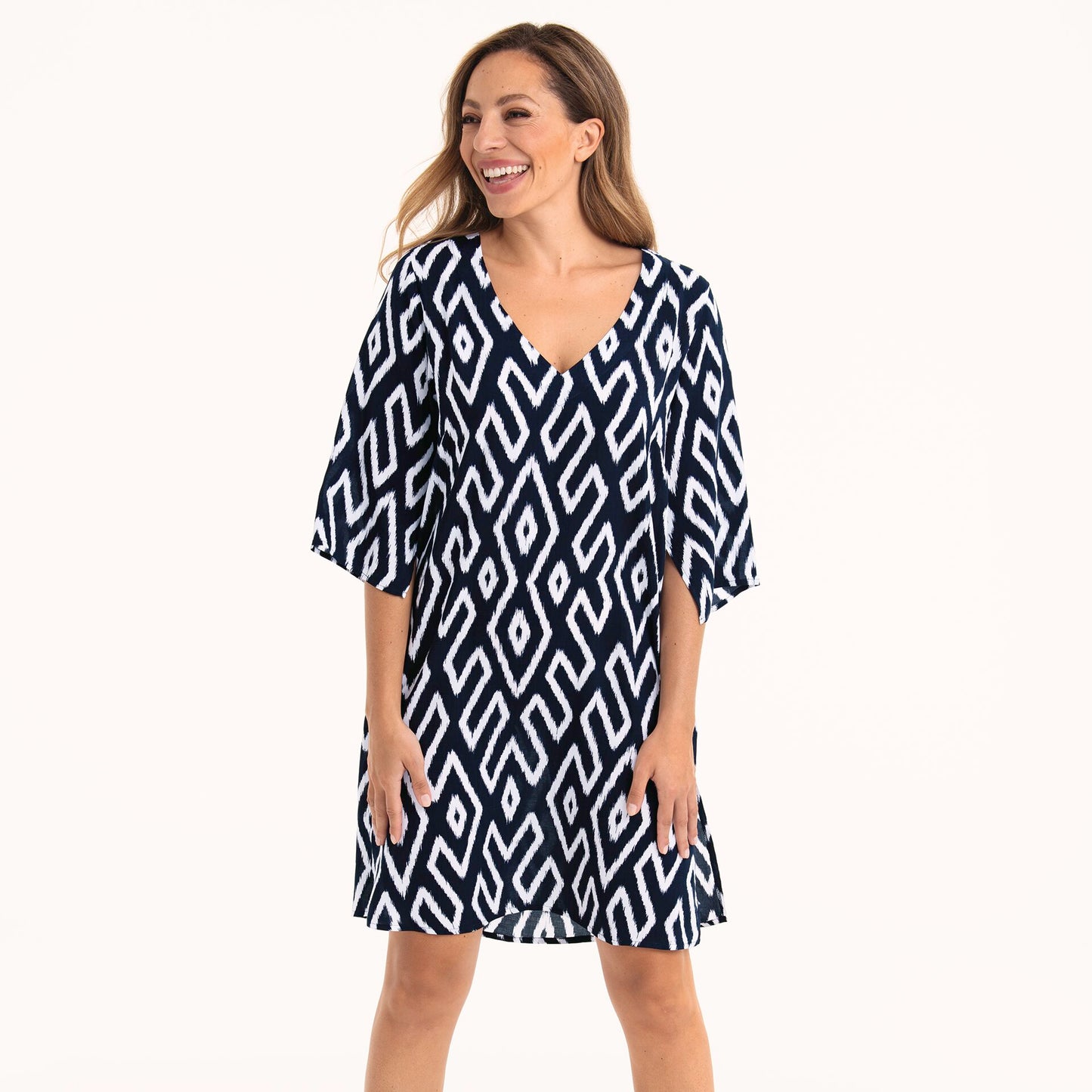 Anita-Garda tunique bleu indigo