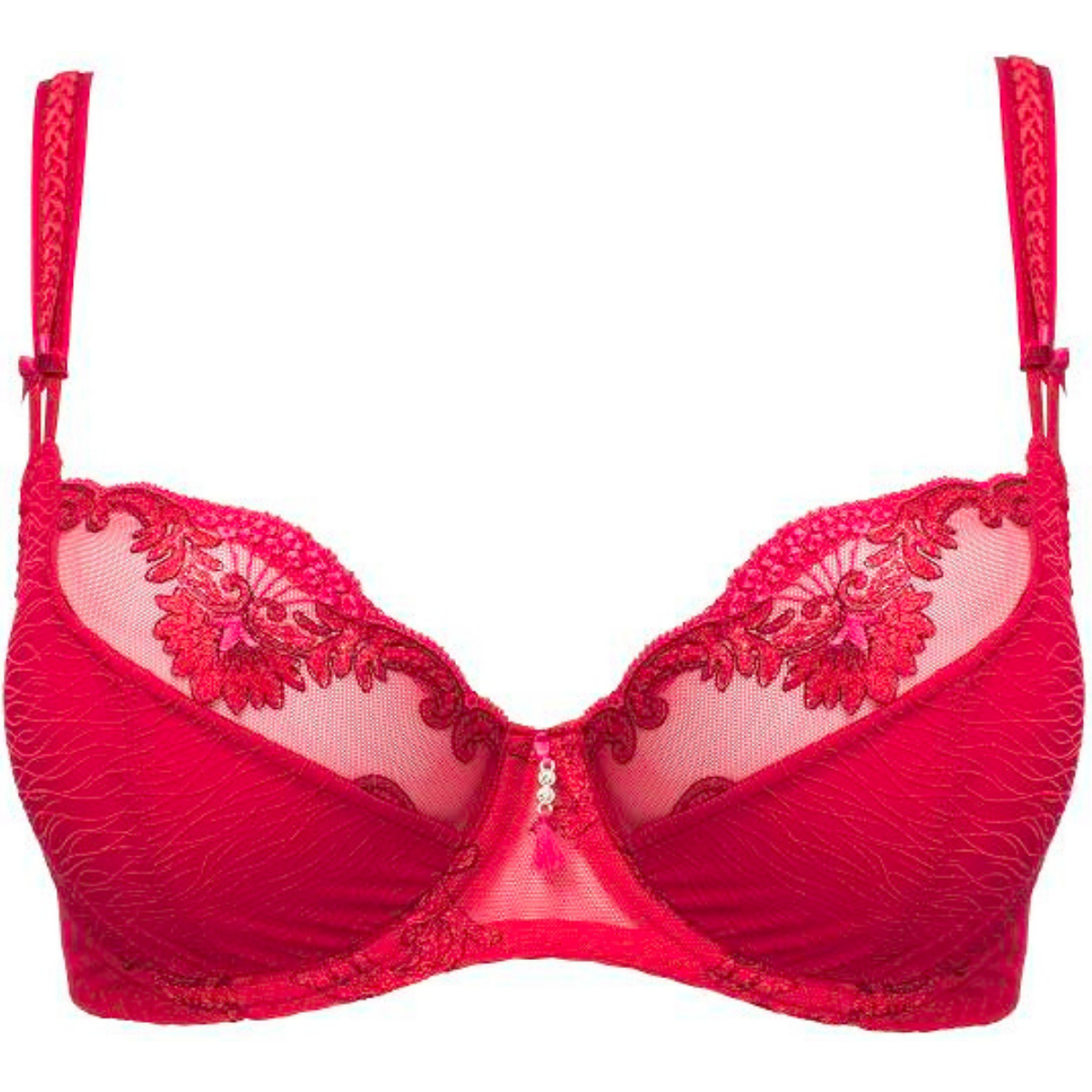 Louisa Bracq-Diamant soutien-gorge coupe tulipe rouge à lèvres