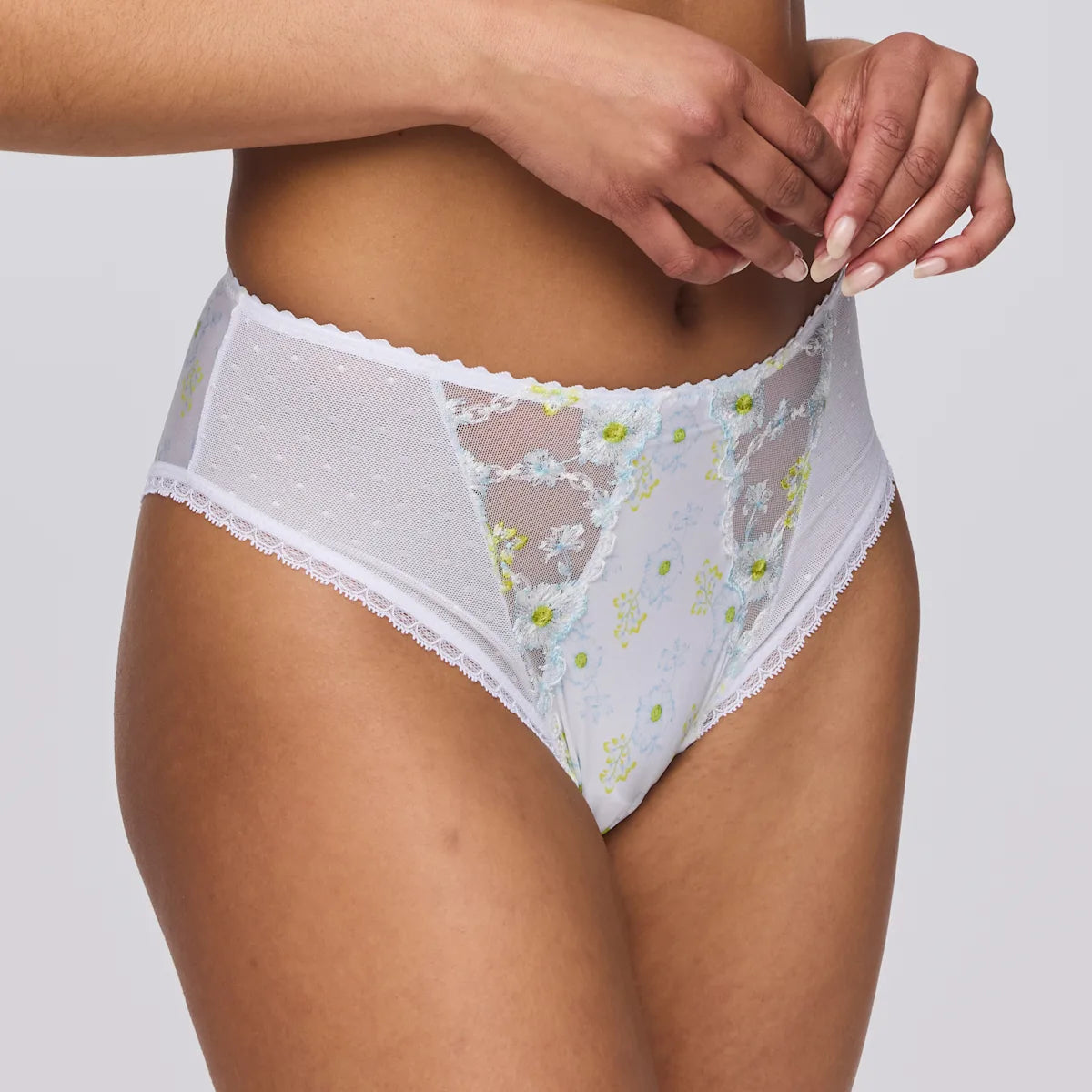 Marie Jo-Chen slip taille haute white yacht