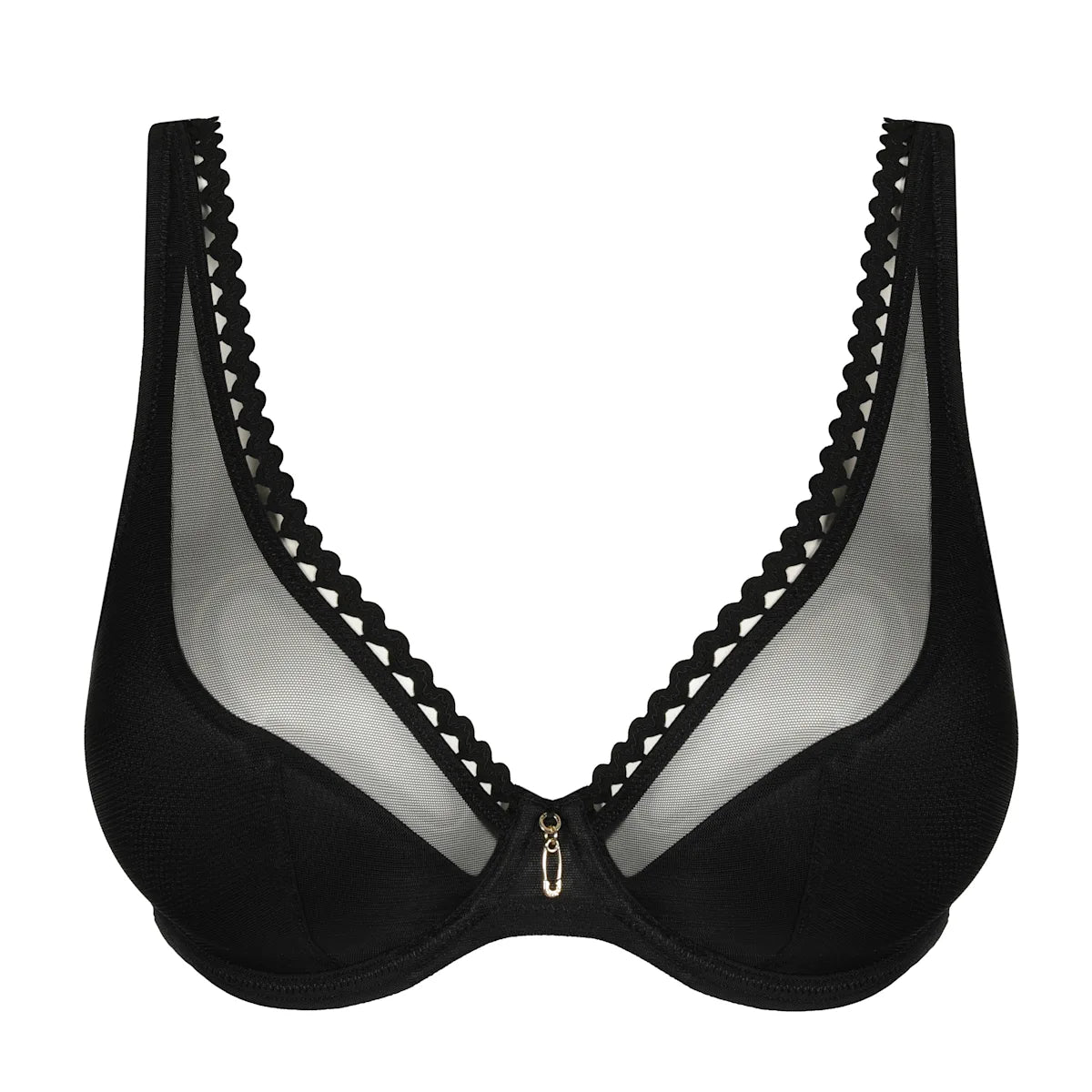 Primadonna Twist-Vivgirl soutien-gorge demi mousse plongeant noir