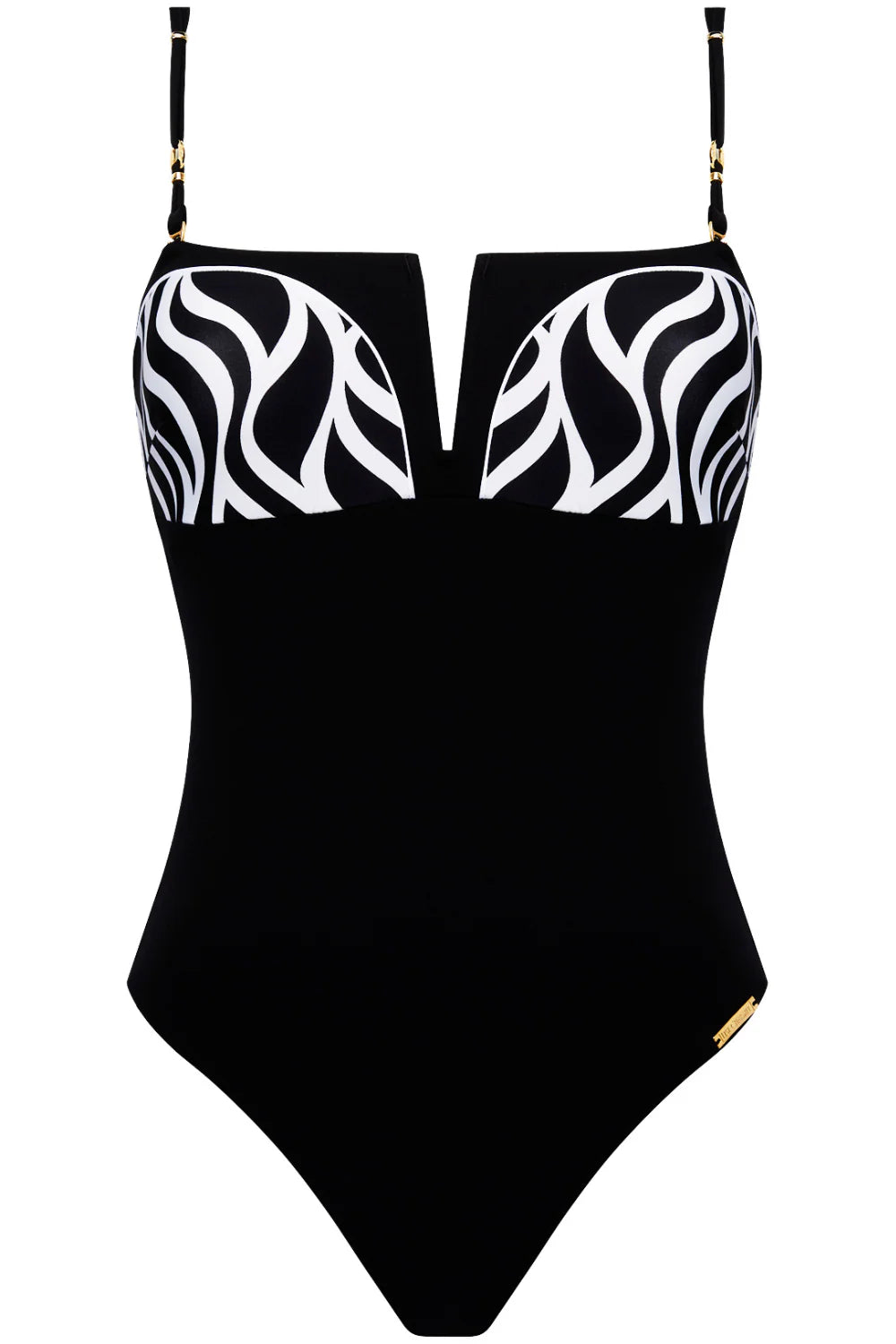 Lise Charmel-Ondes Marines maillot de bain une pièce bandeau Ondes Bicolores