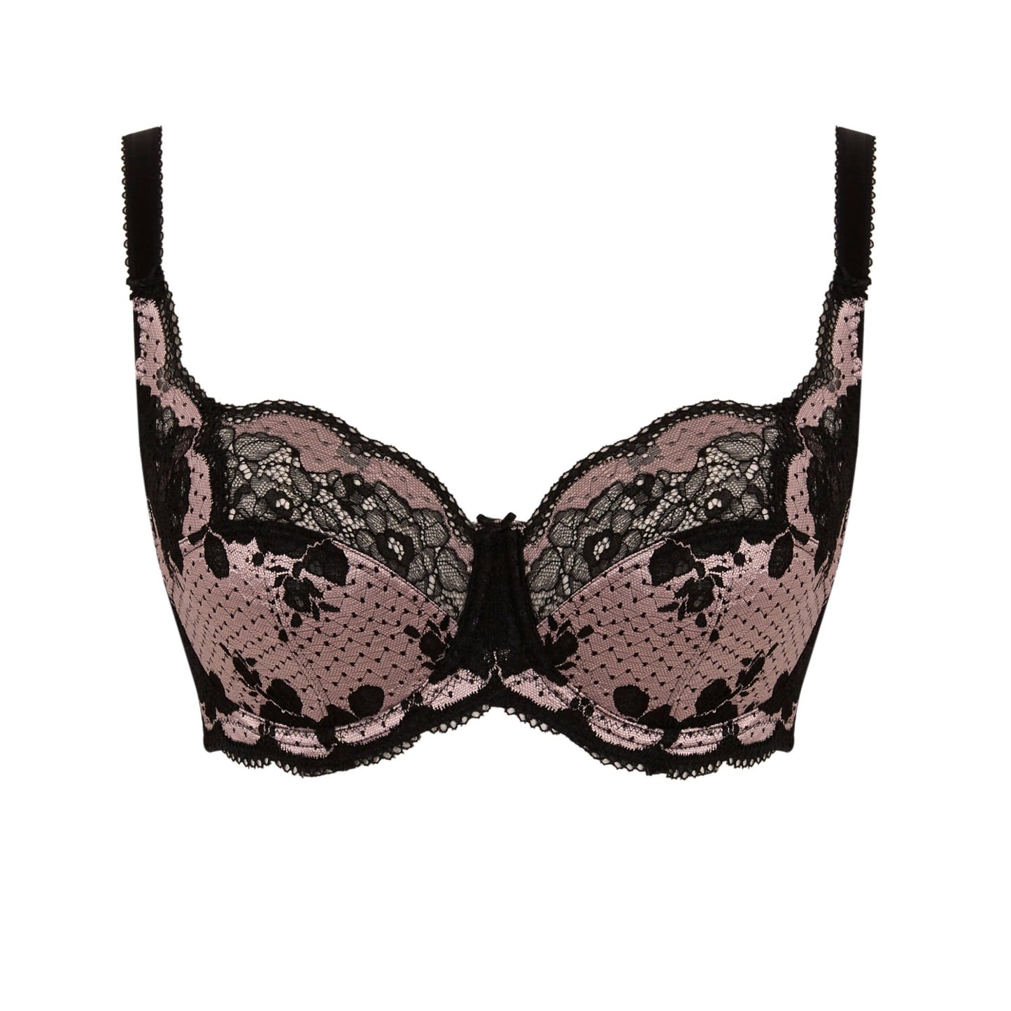 Panache - Clara soutien - gorge emboîtant avec armatures noir/rose - Juste Pour Vous