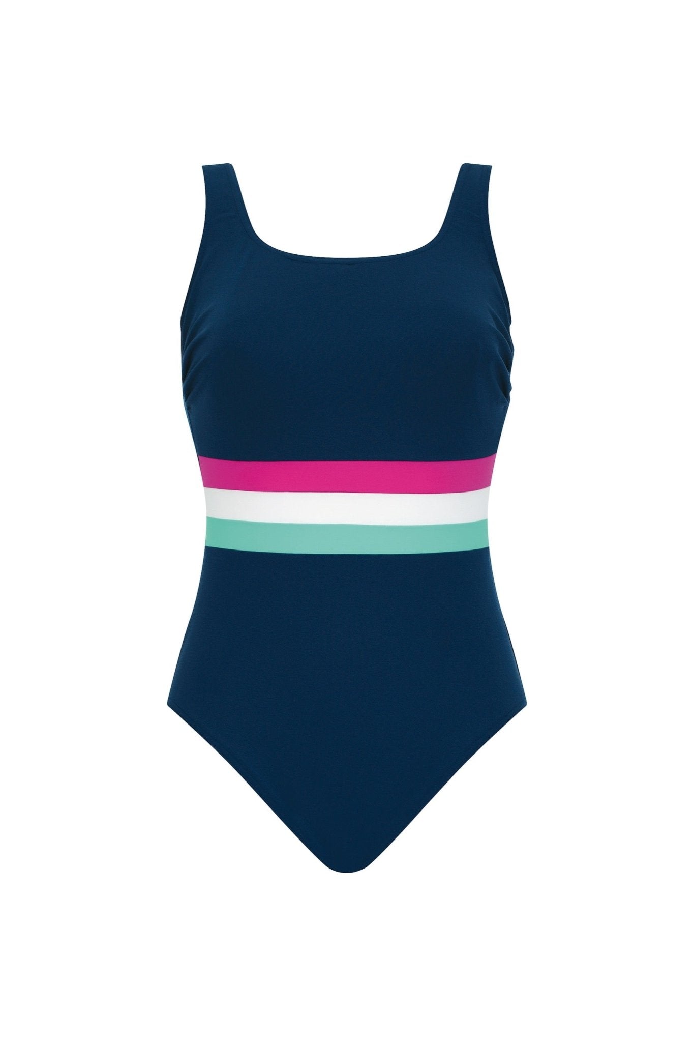 Sunmarin - Maillot de bain une pièce en polyester bleu nuit/multi - Juste Pour Vous