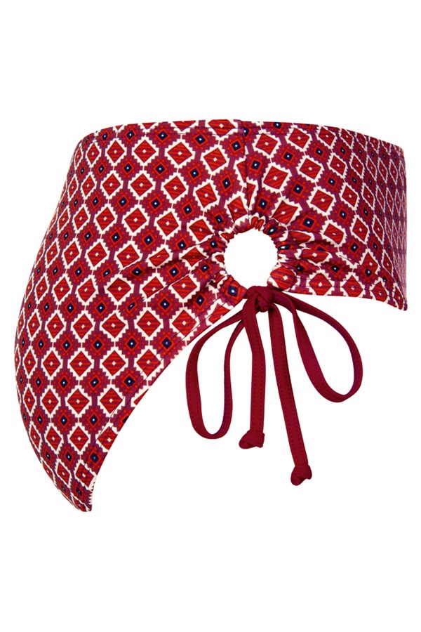 Amoena-Manda culotte de maillot bourgogne/multi