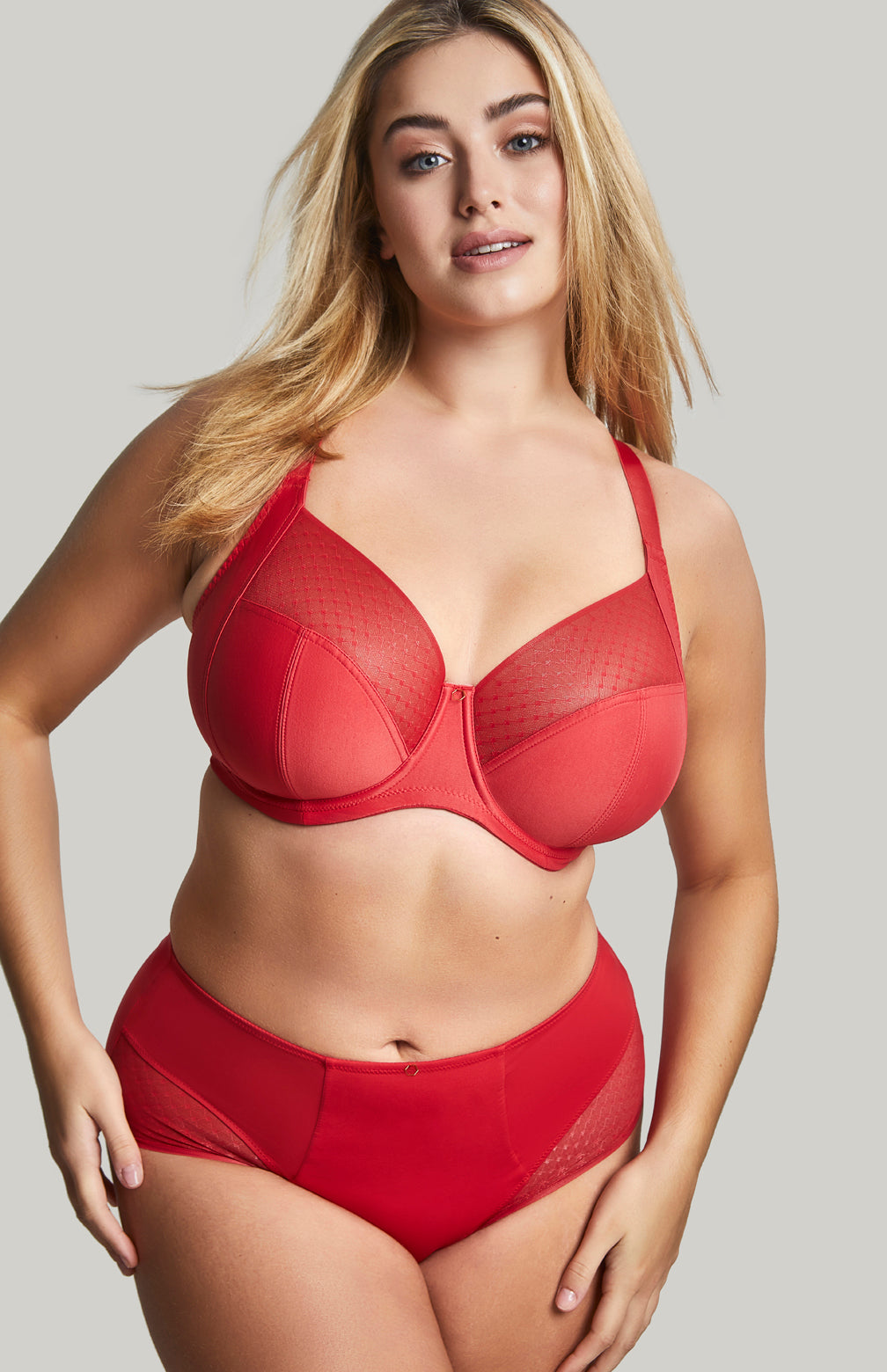 Sculptresse-Bliss culotte taille haute salsa red