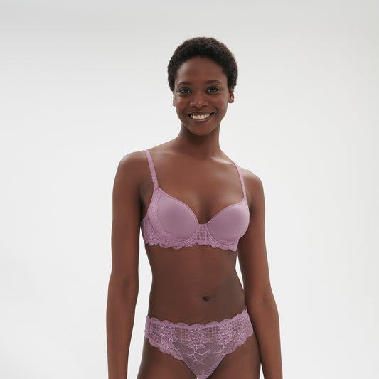 Simone Pérèle-Rêve soutien-gorge spacer plongeant mauve glamour