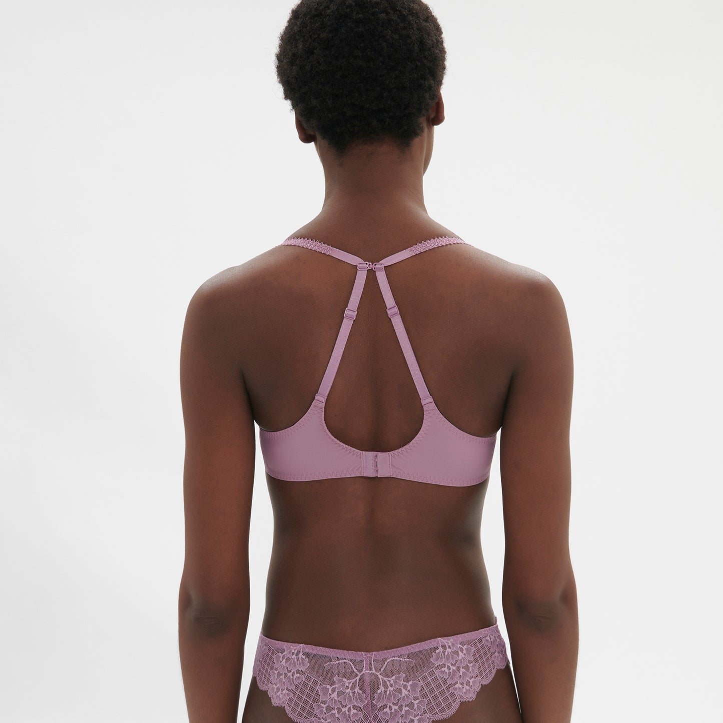 Simone Pérèle-Rêve soutien-gorge spacer plongeant mauve glamour