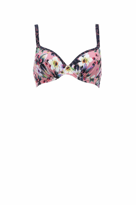Olympia-Haut de bikini rembourré avec armatures rose