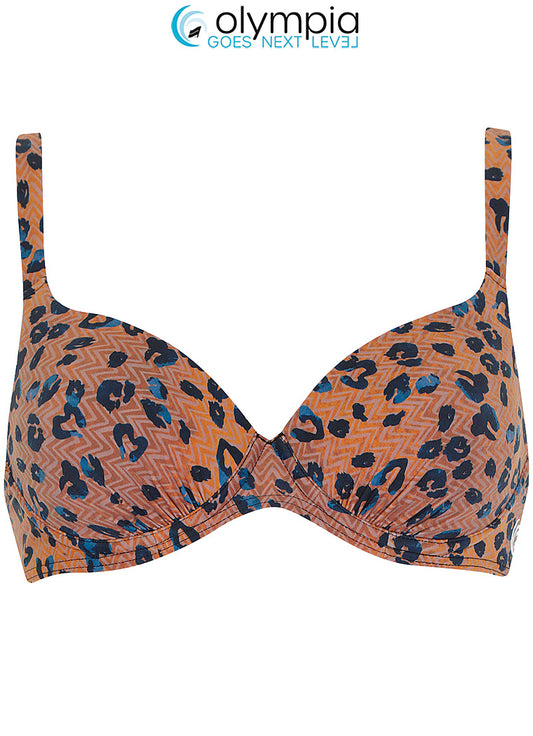 Olympia-haut de bikini à coques rembourré marron