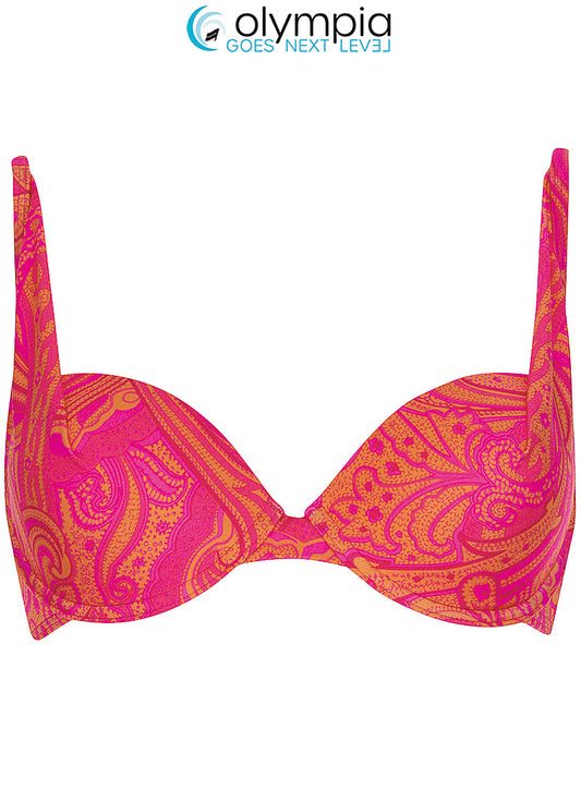 Olympia-haut de bikini rembourré foulard rose