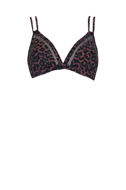 Olympia-Haut de bikini terracotta