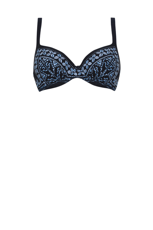 Olympia-Haut de bikini à coques bleu nocturne