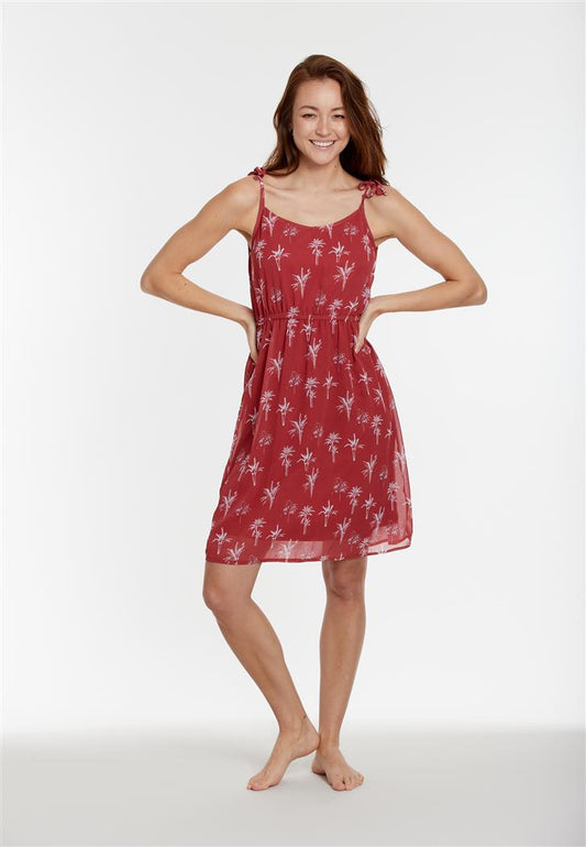 Olympia-Robe de plage rouge
