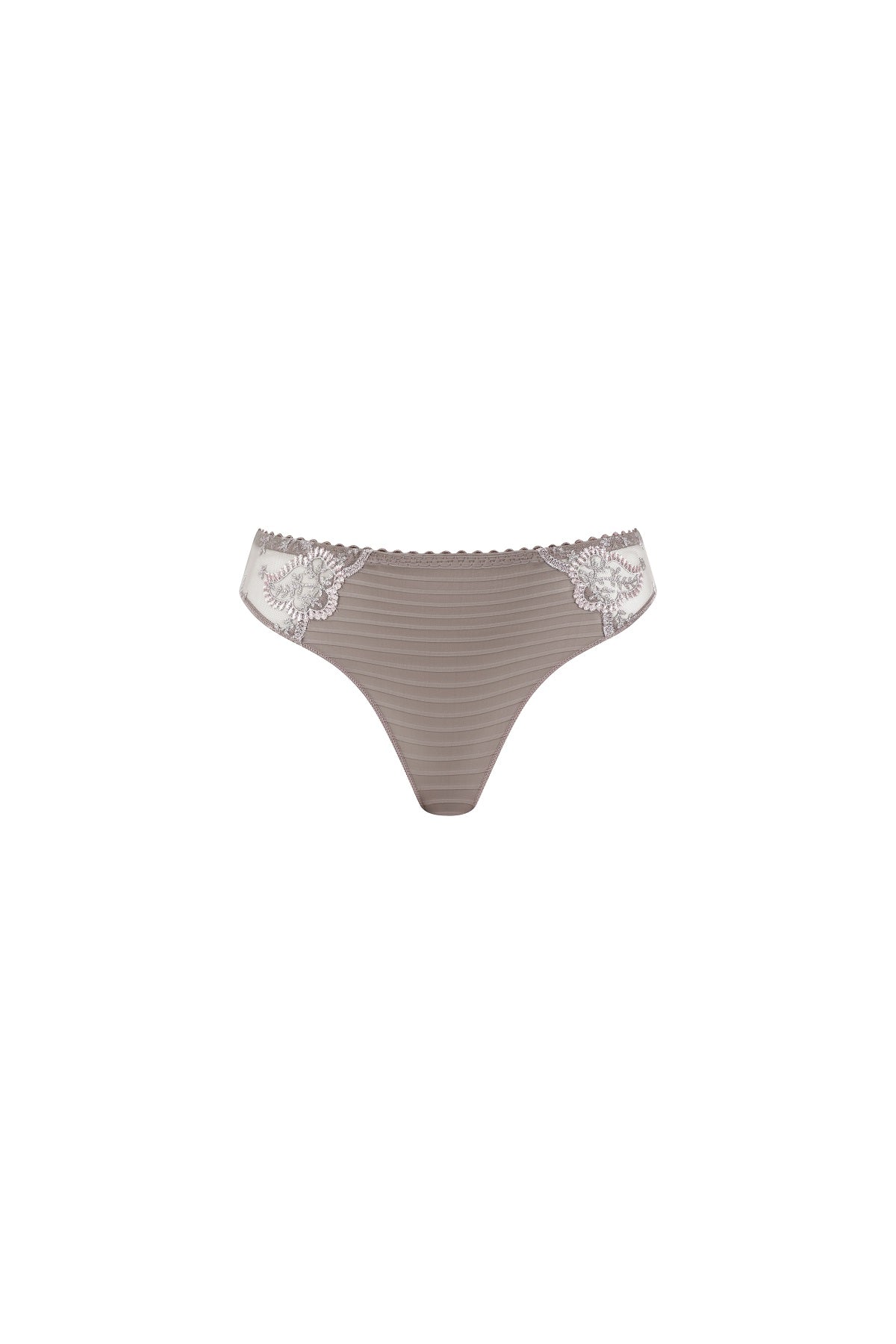 Louisa Bracq-Élise slip taille basse taupe