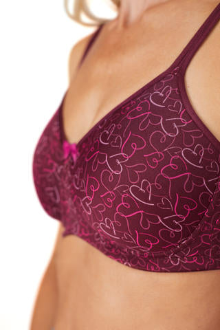 Amoena-Mara soutien-gorge rembourré sans armature bourgogne/multi