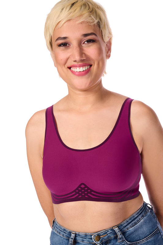 Amoena-Clarissa soutien-gorge à bonnets souples sans armature magenta/multi