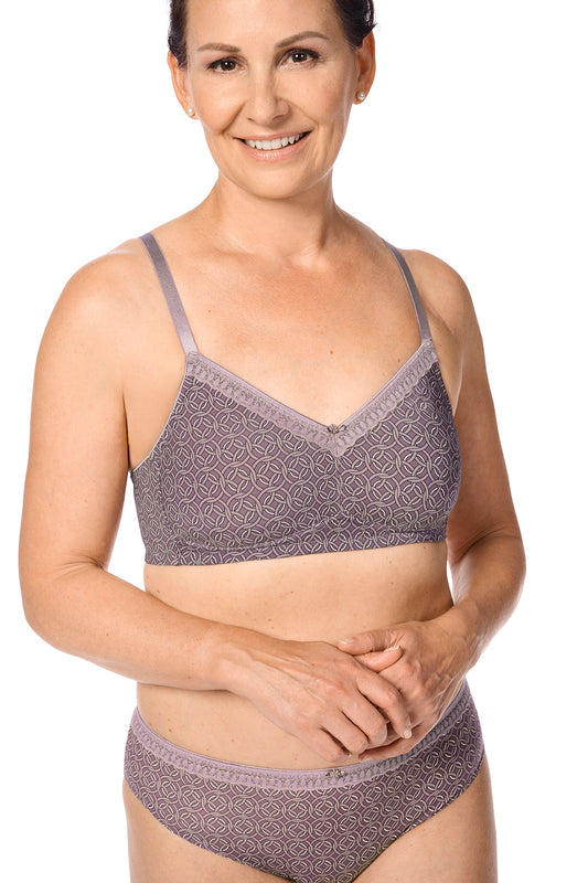 Amoena-Liz soutien-gorge à bonnets souples sans armature mauve/multi