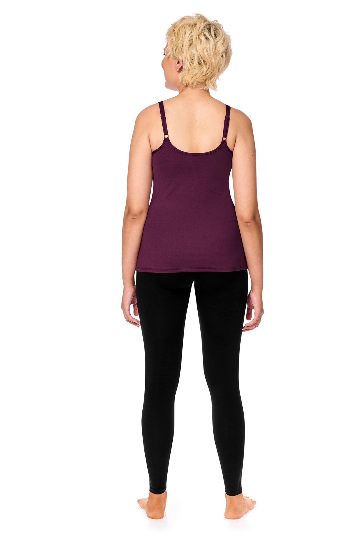 Amoena-Valletta Top camisole avec support intégré baies foncées