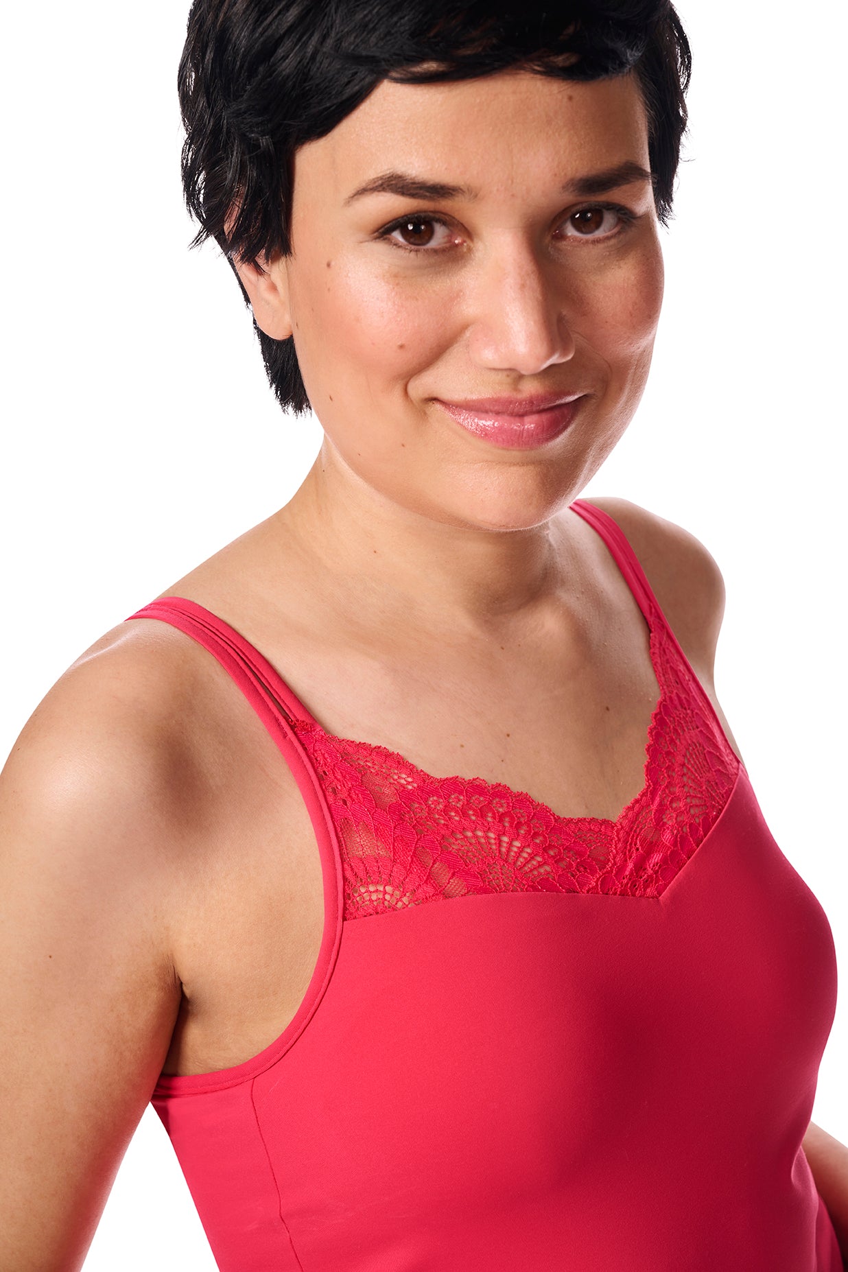 Amoena-Karolina camisole avec soutien intégré rose vif
