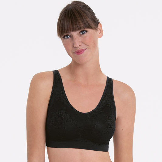 Anita Care-Essential Lace bralette à coques (pochettes) noir