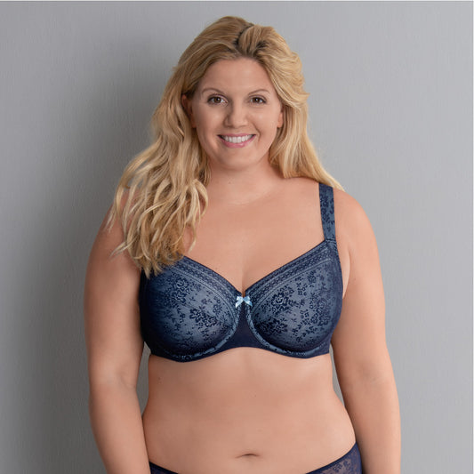 Rosa Faia-Fleur soutien-gorge à armatures bleu marine