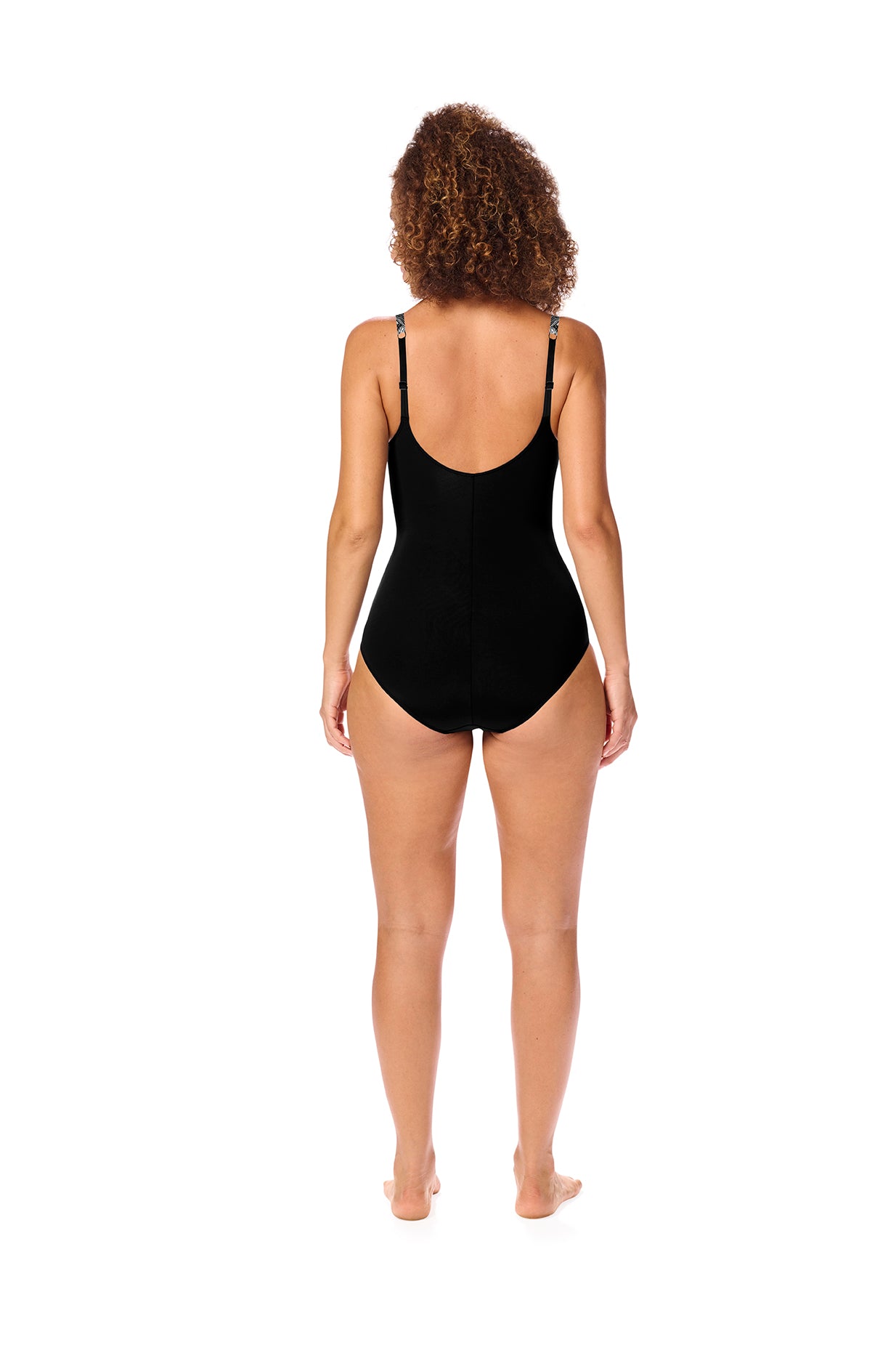 Amoena-Lanzarote maillot de bain une pièce mi corsage sans armature noir/blanc