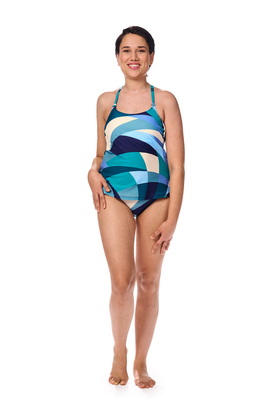 Amoena-Lisbon haut de tankini sans armature jade/multi