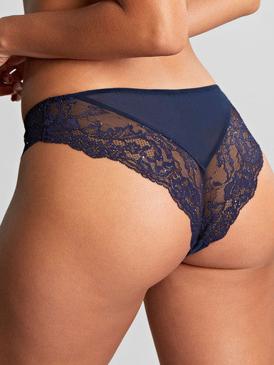 Panache-Ana slip brésilien midnight sequin