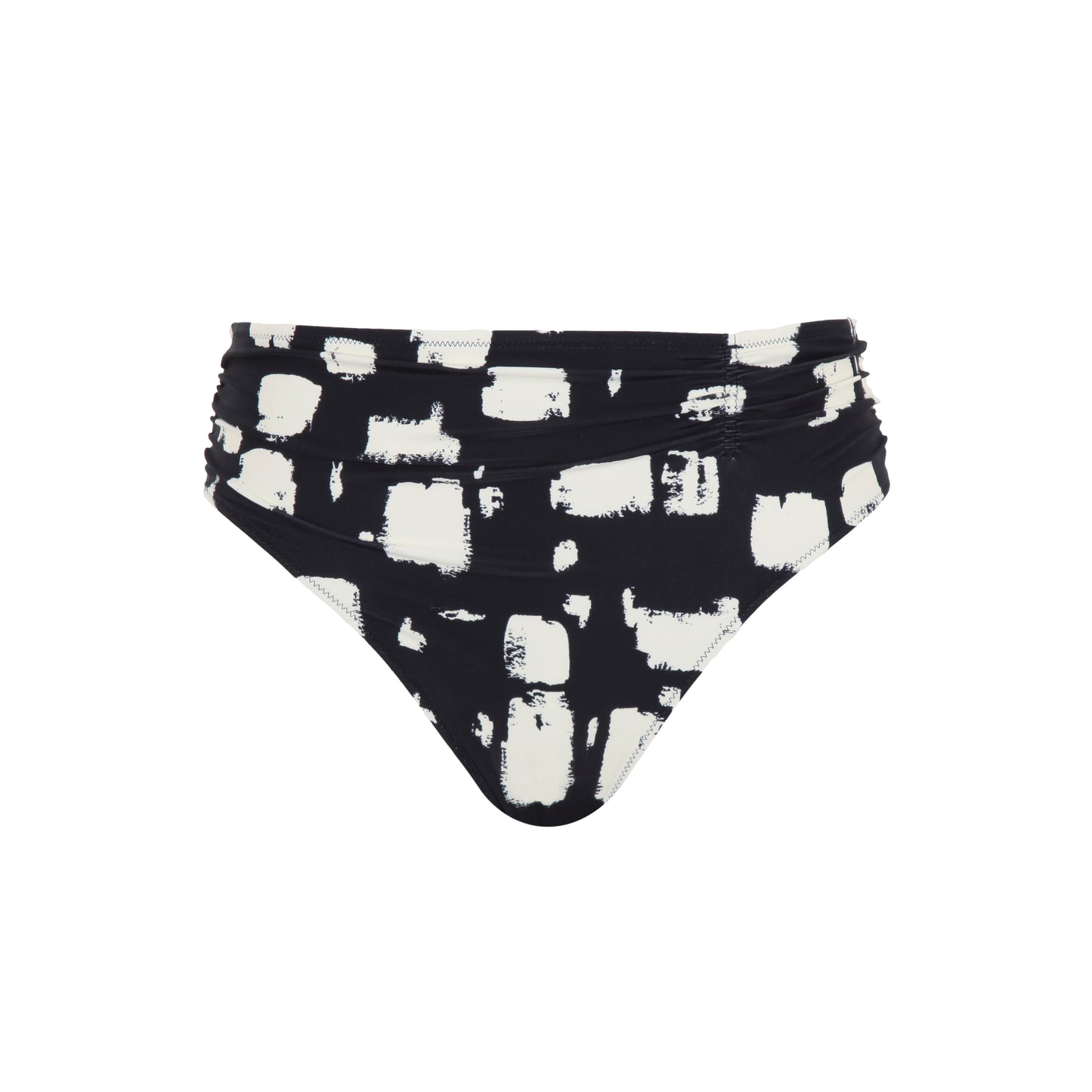 Panache Swim-Culotte de maillot hauteur moyenne imprimé noir/sable