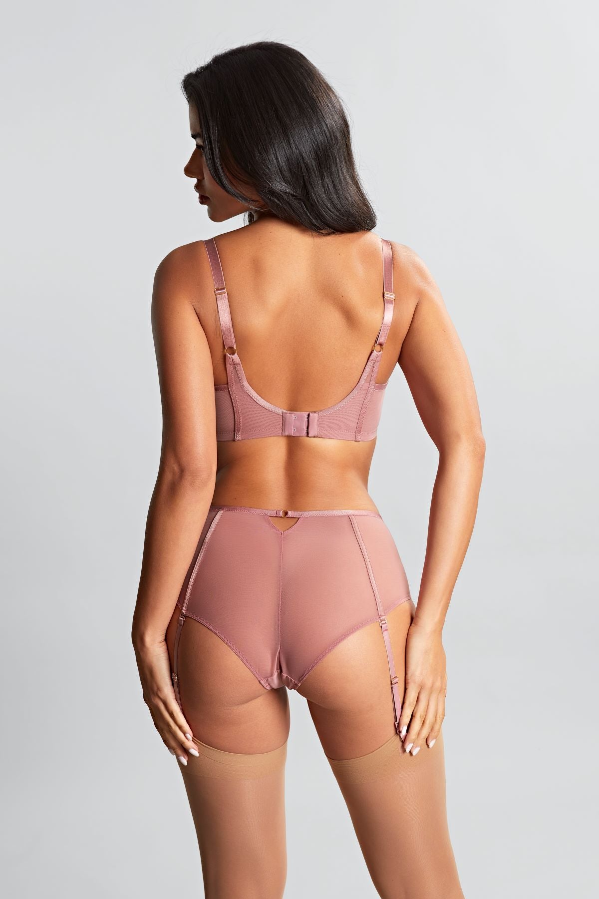 Panache-Rosa culotte avec porte-jarretelles rose gold
