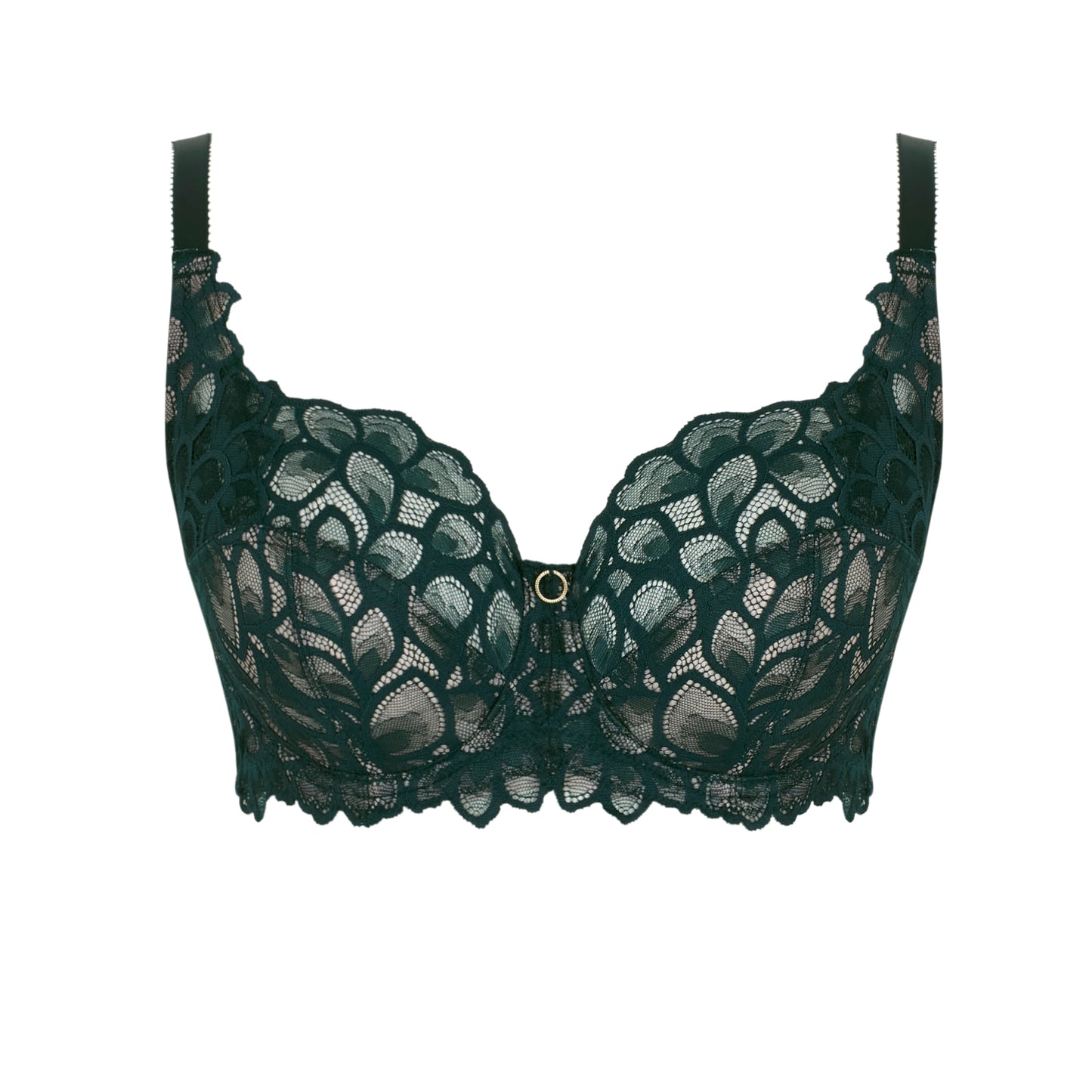 Panache-Allure soutien-gorge emboîtant à armatures forest green