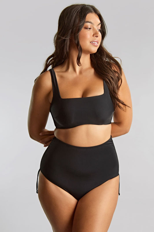 Panache Swim-Gina haut de bikini à décolleté carré noir